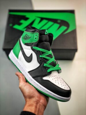 AJ Jordan 1 High OG Black/Lucky Green-White DZ5485-031