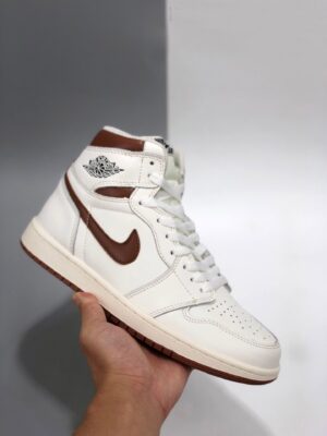 AJ Jordan 1 High OG Sail/Dark Mocha-Black