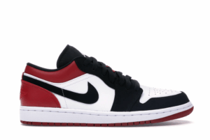 AJ Jordan 1 Low Black Toe Shoes