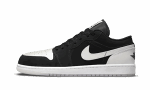 AJ Jordan 1 Low Black White Diamond