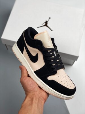 AJ Jordan 1 Low Black/Guava Ice/Sail DC0774-003