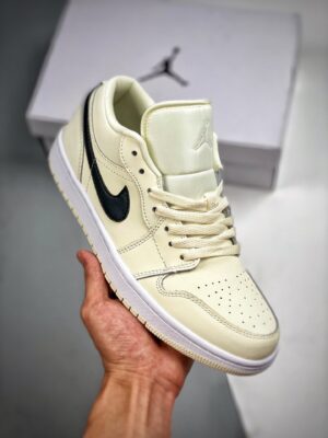AJ Jordan 1 Low Coconut Milk/Black-White DC0774-121