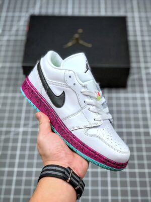 AJ Jordan 1 Low Multi-Color Midsoles White CV9548-100
