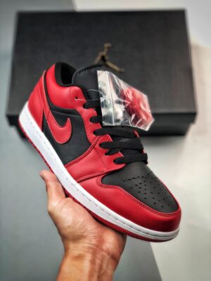 AJ Jordan 1 Low 'Reverse Bred' Varsity Red/White-Black 553558-606