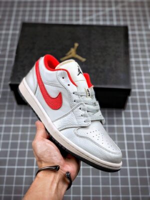 AJ Jordan 1 Low White Red DA4668-001