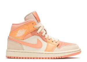 AJ Jordan 1 Mid 'Apricot' Revered Footwear