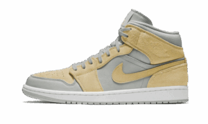 AJ JORDAN 1 MID MIXED TEXTURES YELLOW
