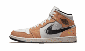 AJ Jordan 1 Mid SE Brushstroke Authentic Sneaker Style
