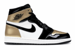 AJ Jordan 1 Retro High NRG Patent Gold Toe Shoes