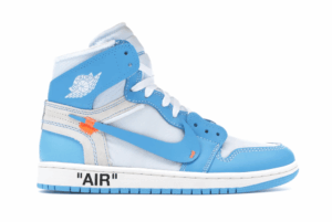 AJ Jordan 1 Retro High Off-White University Blue Shoes