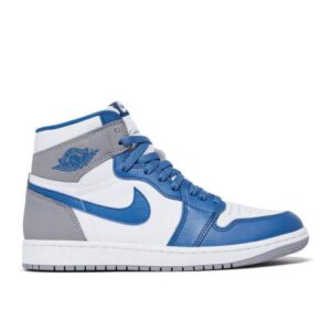 AJ Jordan 1 Retro High OG 'True Blue' Unfading Sneaker