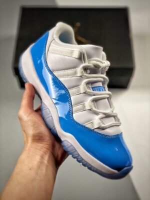 AJ Jordan 11 Low UNC White/University Blue 528895-106