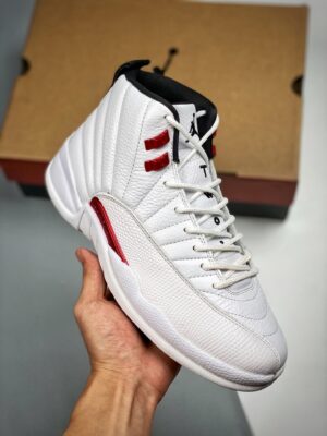 AJ Jordan 12 "Twist" White/University Red/Black CT8013-106