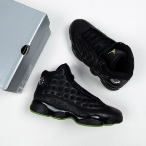 AJ Jordan 13 Retro Black/Altitude Green 414571-042
