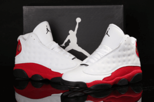AJ Jordan 13 White Red Men's Shoes