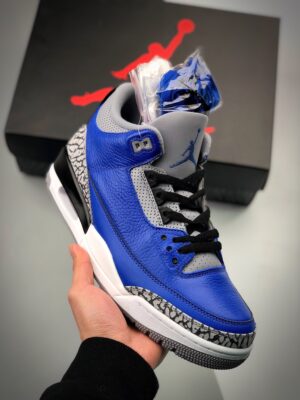 AJ Jordan 3 Blue Cement Varsity Royal/Cement Grey CT8532-400