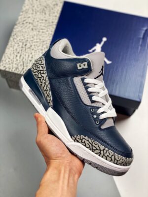 AJ Jordan 3 Midnight Navy/Cement Grey-White CT8532-401