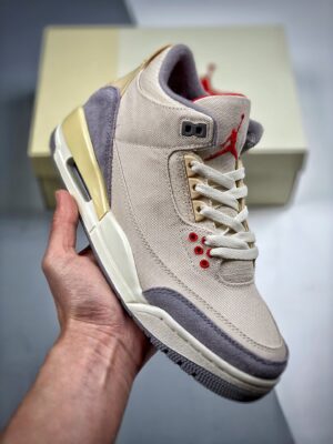 AJ Jordan 3 Muslin/University Red-Cement Grey-Sail DH7139-100