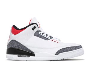 AJ Jordan 3 Retro Denim SE 'Fire Red' Everlasting Sneaker