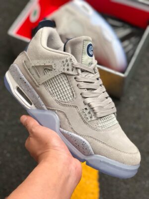 AJ Jordan 4 Georgetown PE Grey Suede