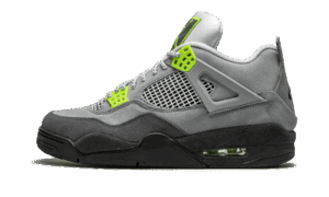 AJ Jordan 4 Neon Volt Stylish Sneakers