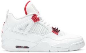 AJ Jordan 4 Retro White University Red Metallic Silver CT8527-112 Men size 7 - 11 US