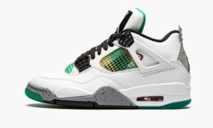 AJ Jordan 4 Retro WMNS 'Rasta – Lucid Green' Unfading Sneaker