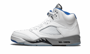 AJ Jordan 5 Retro White Stealth