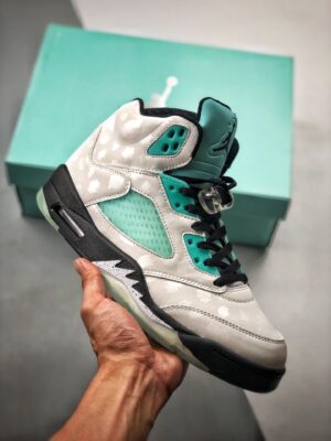 AJ Jordan 5 White/Black-White-Island Green CN2932-100