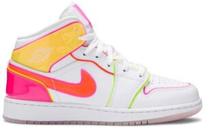 Wmns AJ Jordan 1 Mid SE 'Edge Glow' Revered Footwear