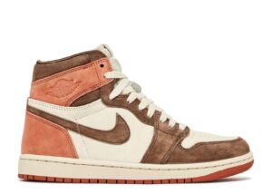 Wmns AJ Jordan 1 Retro High OG Dusted Clay Revered Footwear